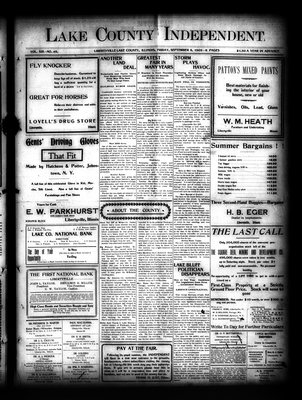 Lake County Independent, 8 Sep 1905