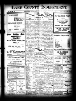 Lake County Independent, 29 Sep 1905