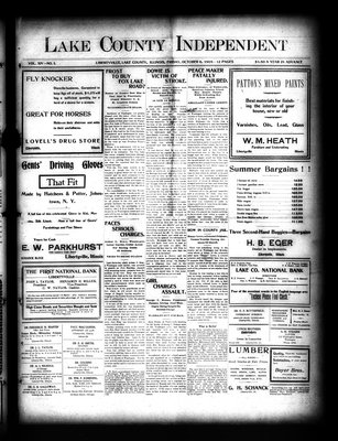 Lake County Independent, 6 Oct 1905