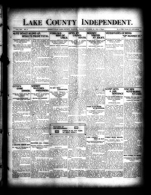 Lake County Independent, 20 Oct 1905