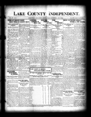 Lake County Independent, 3 Nov 1905