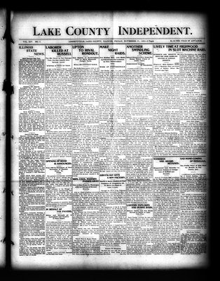 Lake County Independent, 17 Nov 1905