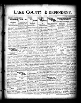 Lake County Independent, 8 Dec 1905