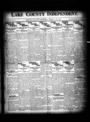 Lake County Independent, 12 Jan 1906