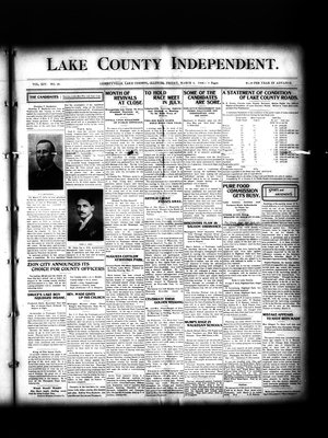 Lake County Independent, 9 Mar 1906