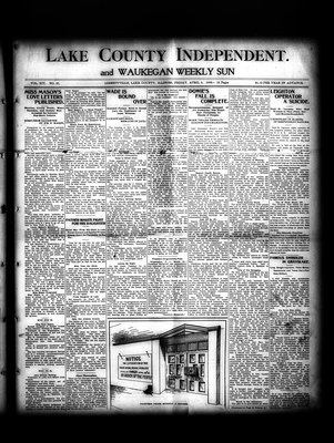 Lake County Independent and Waukegan Weekly Sun, 6 Apr 1906