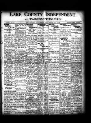 Lake County Independent and Waukegan Weekly Sun, 13 Apr 1906