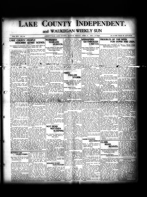 Lake County Independent and Waukegan Weekly Sun, 27 Apr 1906