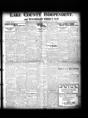 Lake County Independent and Waukegan Weekly Sun, 18 May 1906