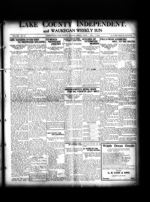 Lake County Independent and Waukegan Weekly Sun, 1 Jun 1906