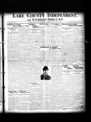 Lake County Independent and Waukegan Weekly Sun, 15 Jun 1906