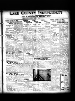 Lake County Independent and Waukegan Weekly Sun, 3 Aug 1906