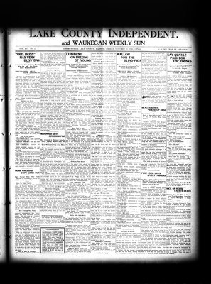 Lake County Independent and Waukegan Weekly Sun, 12 Oct 1906