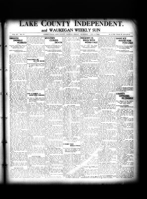 Lake County Independent and Waukegan Weekly Sun, 7 Dec 1906