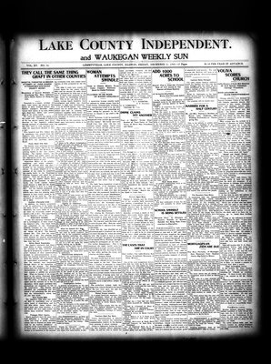 Lake County Independent and Waukegan Weekly Sun, 21 Dec 1906