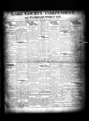 Lake County Independent and Waukegan Weekly Sun, 4 Jan 1907