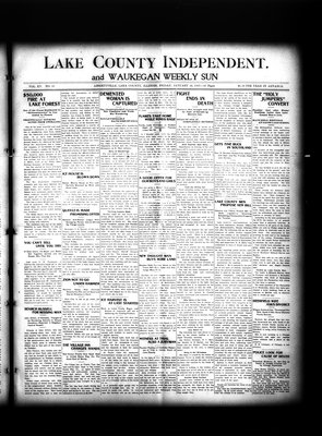 Lake County Independent and Waukegan Weekly Sun, 25 Jan 1907