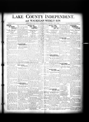 Lake County Independent and Waukegan Weekly Sun, 1 Feb 1907