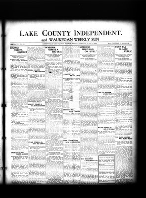 Lake County Independent and Waukegan Weekly Sun, 8 Feb 1907