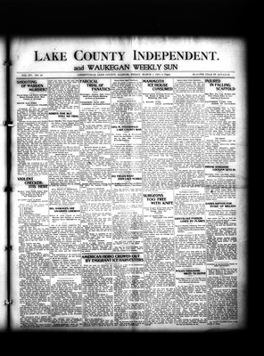 Lake County Independent and Waukegan Weekly Sun, 1 Mar 1907