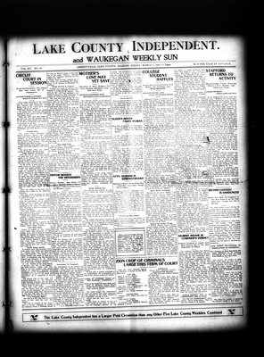 Lake County Independent and Waukegan Weekly Sun, 8 Mar 1907