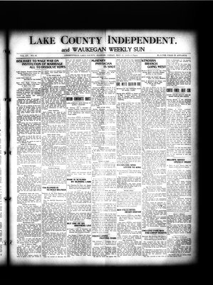 Lake County Independent and Waukegan Weekly Sun, 17 May 1907