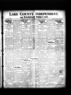 Lake County Independent and Waukegan Weekly Sun, 31 May 1907