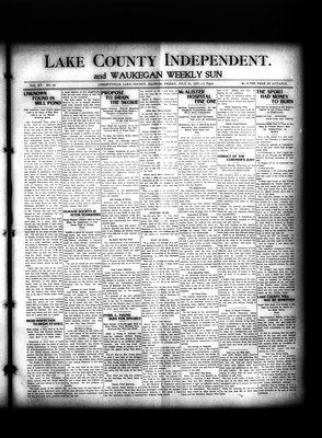 Lake County Independent and Waukegan Weekly Sun, 26 Jul 1907