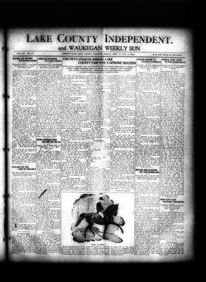 Lake County Independent and Waukegan Weekly Sun, 13 Sep 1907