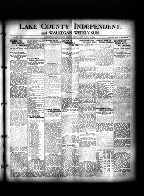 Lake County Independent and Waukegan Weekly Sun, 20 Sep 1907