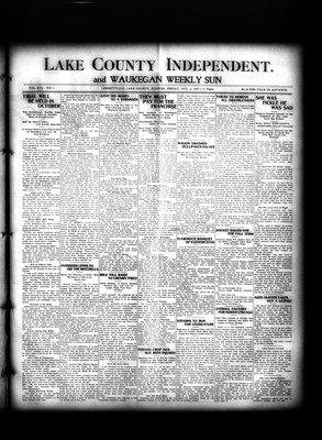 Lake County Independent and Waukegan Weekly Sun, 4 Oct 1907