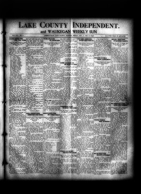 Lake County Independent and Waukegan Weekly Sun, 11 Oct 1907