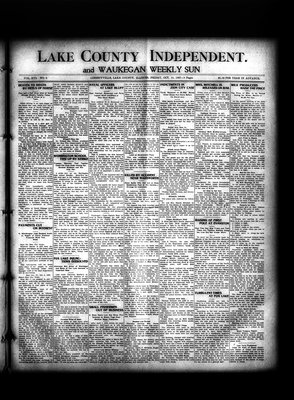 Lake County Independent and Waukegan Weekly Sun, 18 Oct 1907