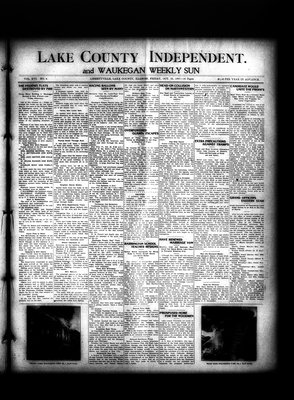 Lake County Independent and Waukegan Weekly Sun, 25 Oct 1907