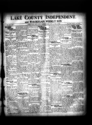 Lake County Independent and Waukegan Weekly Sun, 15 Nov 1907