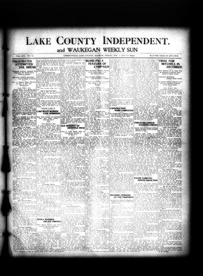 Lake County Independent and Waukegan Weekly Sun, 6 Dec 1907