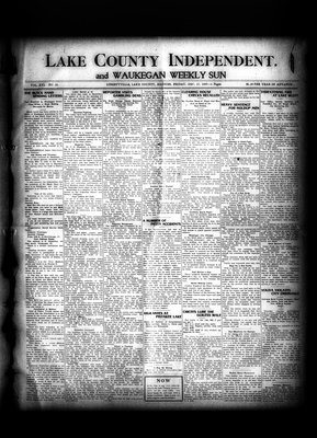 Lake County Independent and Waukegan Weekly Sun, 27 Dec 1907