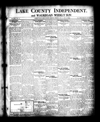 Lake County Independent and Waukegan Weekly Sun, 17 Jan 1908