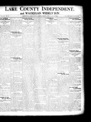 Lake County Independent and Waukegan Weekly Sun, 17 Apr 1908