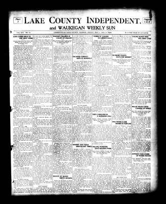 Lake County Independent and Waukegan Weekly Sun, 8 May 1908