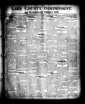 Lake County Independent and Waukegan Weekly Sun, 12 Jun 1908