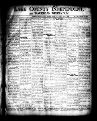 Lake County Independent and Waukegan Weekly Sun, 15 Jan 1909