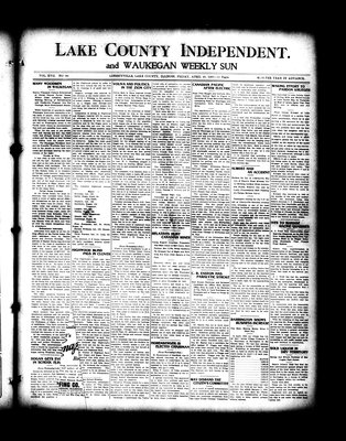 Lake County Independent and Waukegan Weekly Sun, 23 Apr 1909