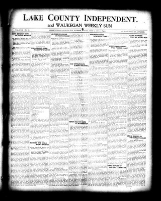 Lake County Independent and Waukegan Weekly Sun, 14 May 1909