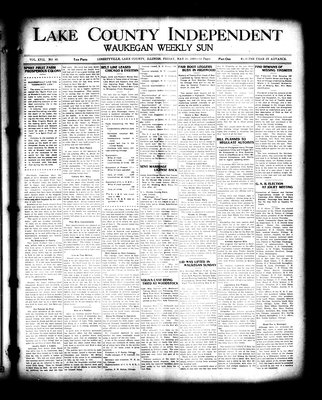 Lake County Independent and Waukegan Weekly Sun, 28 May 1909