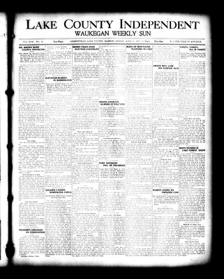 Lake County Independent and Waukegan Weekly Sun, 25 Jun 1909