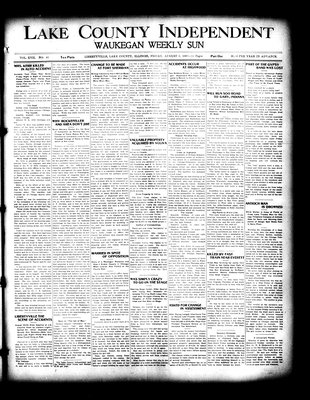 Lake County Independent and Waukegan Weekly Sun, 6 Aug 1909