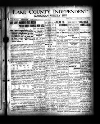 Lake County Independent and Waukegan Weekly Sun, 26 Jan 1912