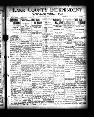 Lake County Independent and Waukegan Weekly Sun, 8 Mar 1912