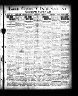 Lake County Independent and Waukegan Weekly Sun, 15 Mar 1912